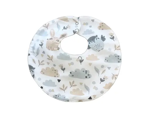 Непромокаемый слюнявчик Moontime "Совушки" - фото 1