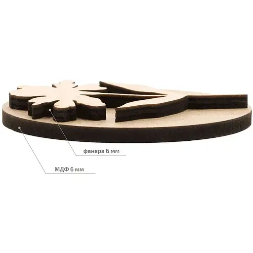 Штамп для вибійки Rosa Talent №11 Ботаніка 4.5x10см - фото 2