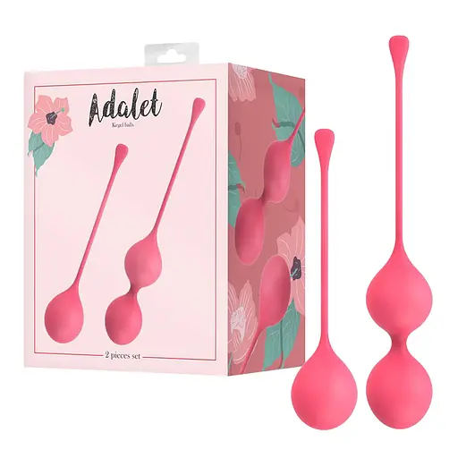 Набір вагінальних кульок Adalet Spheres 2 шт (рожевий) - фото 5