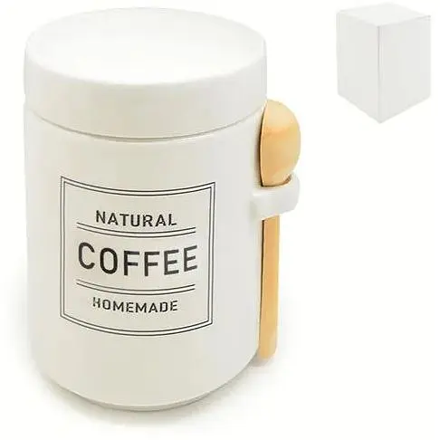 Банка для кави "Organic" з ложкою 650мл 11*11*15.5 см MC4056-C