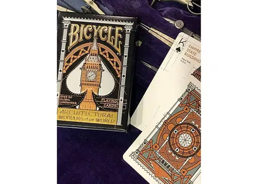 Карти гральні United States Playing Card Company Bicycle Architectural Wonders Of The World (Bicycle Premium) (02541) - фото 5