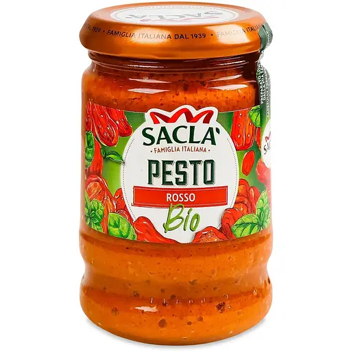Соус Sacla' Песто з в'яленими томатами органічний 190 г