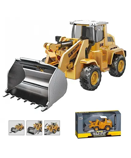 Бульдозер с металлическим ковшом для детей