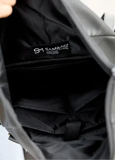 Жіночий рюкзак Sambag ROLLTOP HACKING чорний 41 x 30 x 16 см (24460001) - фото 8