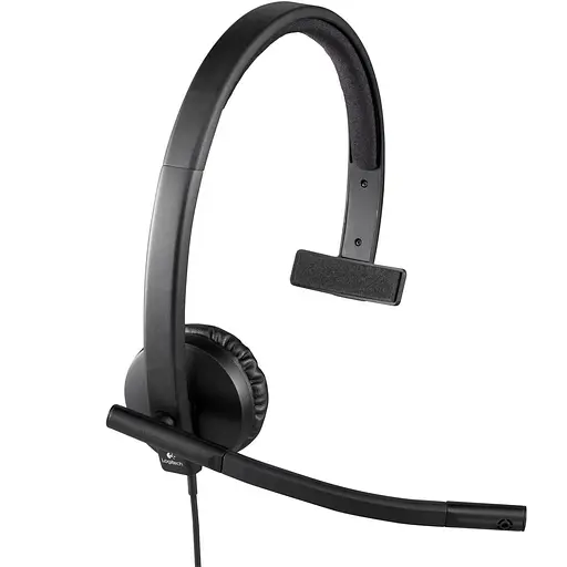 Гарнітура Logitech H570e Corded Mono USB Headset (Teams version) Black USB-A (981-001426) - фото 3