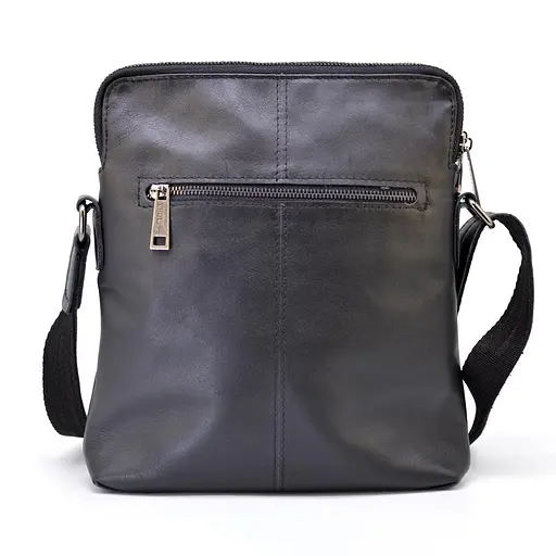Кожаная мужская сумка через плечо TARWA 27х28х6 см sum0025896 - фото 3