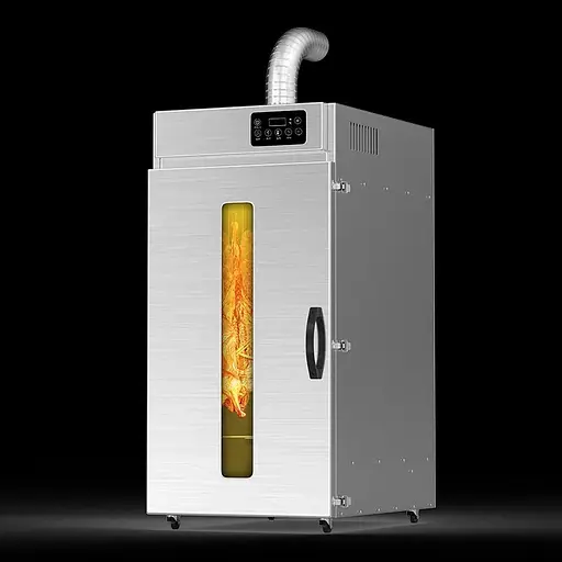 Роторний дегідратор з функцією копчення для ковбасних виробів м'яса риби Food Dehydrator LT-150 29 крюків - фото 6