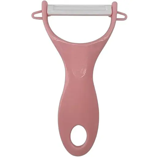 Овощечистка Vanora с керамическим лезвием 13x7.6 см розовая (VN-YMJ-121R) - фото 1