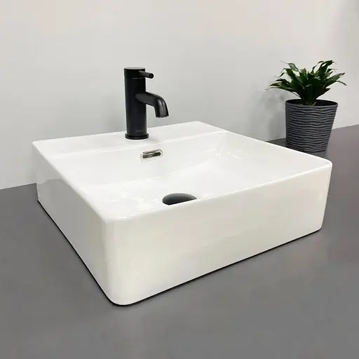 Умивальник VBI Bitonto S white накладний підвісний VBI-015702, Білий - фото 1