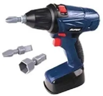 Детский набор инструментов Fun Tools с крутящейся дрелью и издающей звуки для маленького мастера Синий - фото 2