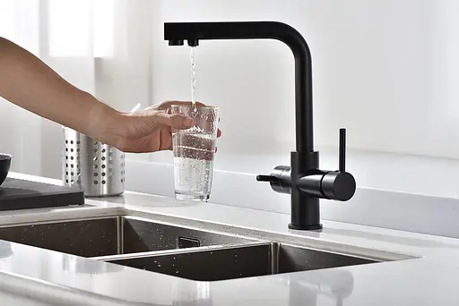 Змішувач для кухні Imex Marsella з підключенням фільтрованої води чорний матовий GOS004/NG Чорний матовий - фото 2