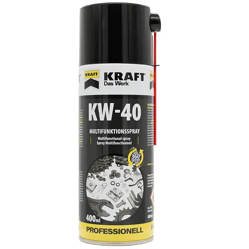 Смазка многофункциональная Kraft KW-40 EU аэрозоль 400 мл - фото 1