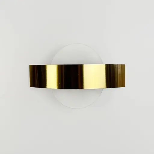 Латунне бра Line F з овальним розсіювачем Арт. W206-250*150 AB  - фото 2