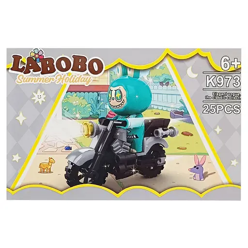 Дитячий конструктор Summer holiday LABUBU K973A-4, 25 деталей
