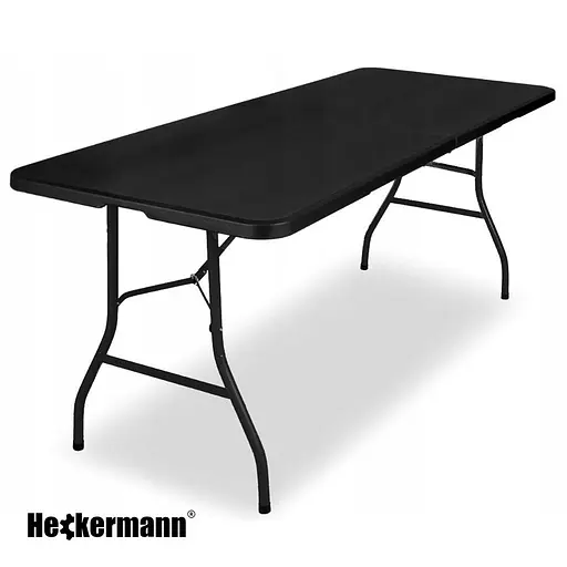 Стіл складаний переносний Heckermann 180х74х74 Black (XJM-Z180) - фото 4