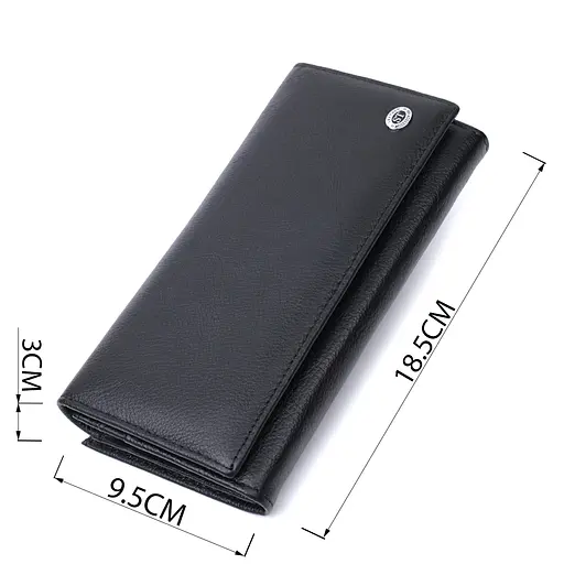 Жіночий шкіряний гаманець ST Leather 18.5х9.5х3 см acs0029407 - фото 3