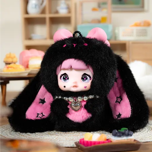 Пухнаста фігурка на підвісі Pop Top Hi Toy серії Nommi - Зайченята - фото 2