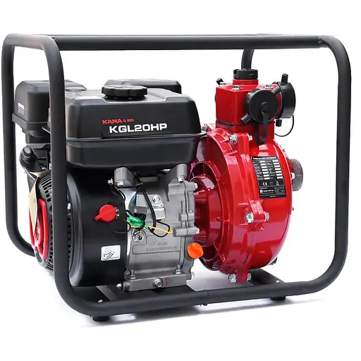 Мотопомпа бензинова KGL20HP, продуктивність 20 м3/година, потужність 7 к.с.