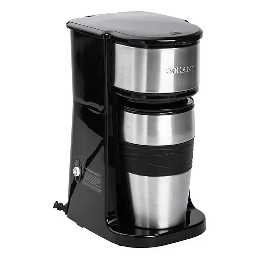 Кофеварка электрическая капельная Sokany SK-04028 на 420 мл 750 Вт Черный - фото 2
