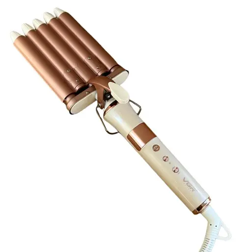 Плойка волна для волос VGR V-528 с керамическим покрытием и регулировкой температуры 45 Вт - фото 1