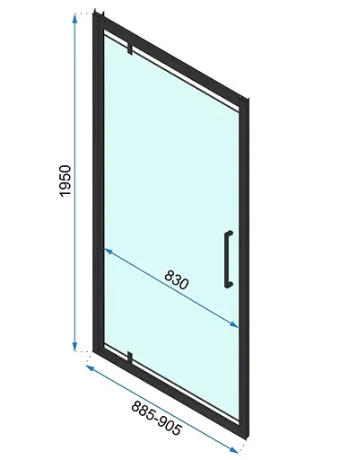 Дешеві двері Rea Rapid Swing 90 хром REA-K5606 - фото 6