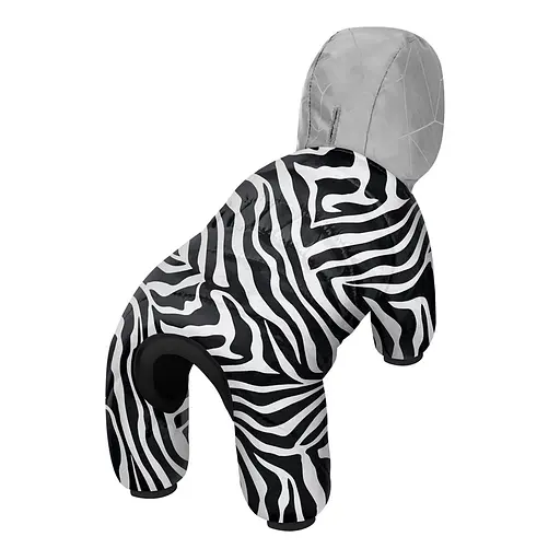 Комбінезон для собак Waudog Clothes малюнок "Зебра", M35, В 59-62 см, С 37-40 см [CD] - фото 2