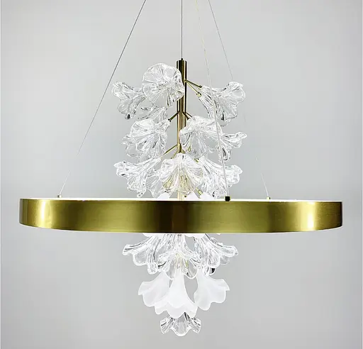 Світлодіодна люстра із ніжними квітами Line.F Діаметр 60см - фото 4