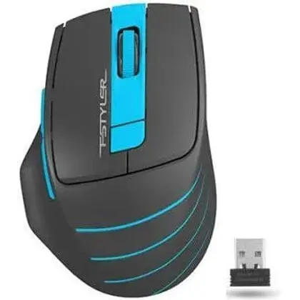 Мышь A4Tech Fstyler FG30 2000dpi Grey+синий USB Wireless - фото 1