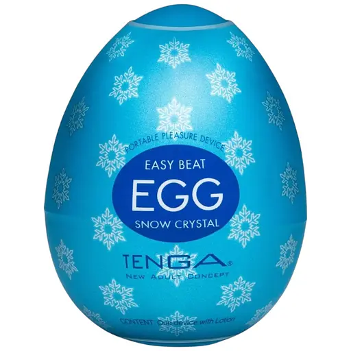 Мастурбатор-яйце Tenga Egg Snow Crystal з охолоджуючим лубрикантом