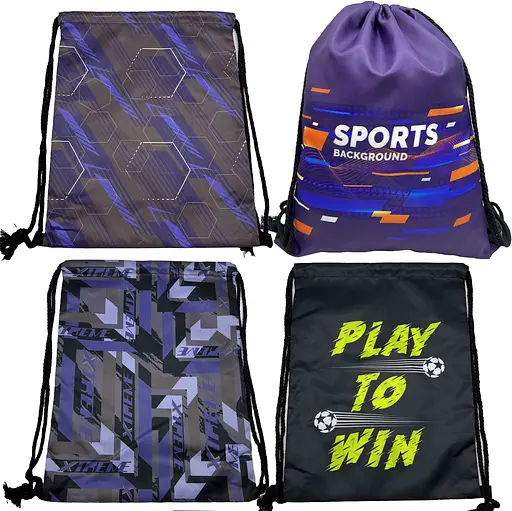 Мішок для взуття Спорт, не промокає, 34x43 см, 430-22 (В асортименті) - фото 2