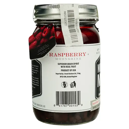 Віскі Midnight Moon Moonshine Raspberry 45% 0.35 л - фото 2