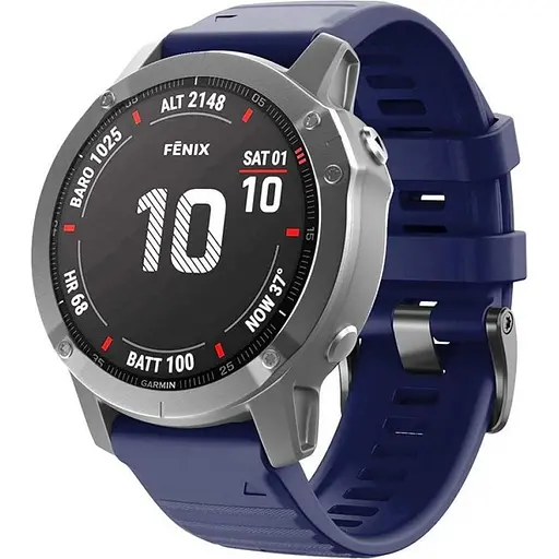 Ремешок ArmorStandart Silicon для Garmin 22 mm Dark Blue (ARM60807) [141542] - фото 2