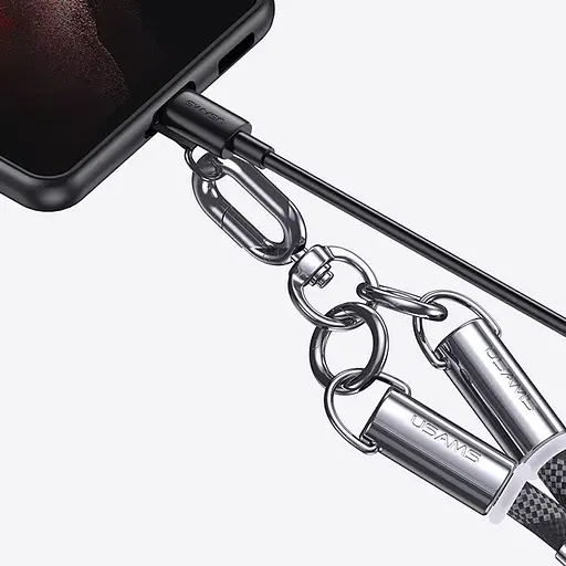 Дата кабель-шнурок Usams US-SJ745 Type-C to Type-C 60W (1.2m) - фото 8