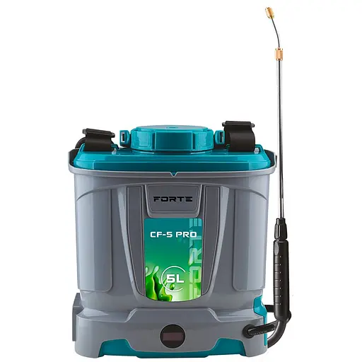 Оприскувач акумуляторний Forte CF-5 PRO 1.3АН/12V, робочий тиск 2 -4 Bar, об'ем 5 л , вага 5.5 кг (141016)