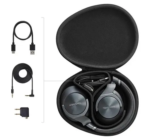 Беспроводные накладные наушники Technics EAH-A800 Bluetooth (Черные) - фото 10