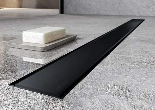 Трап душевой с двухсторонней решеткой Cersanit Tako 80 см Черный 30412 - фото 3