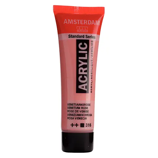 Краска акриловая AMSTERDAM (316) Венецианский розовый 20 мл Royal Talens - фото 1