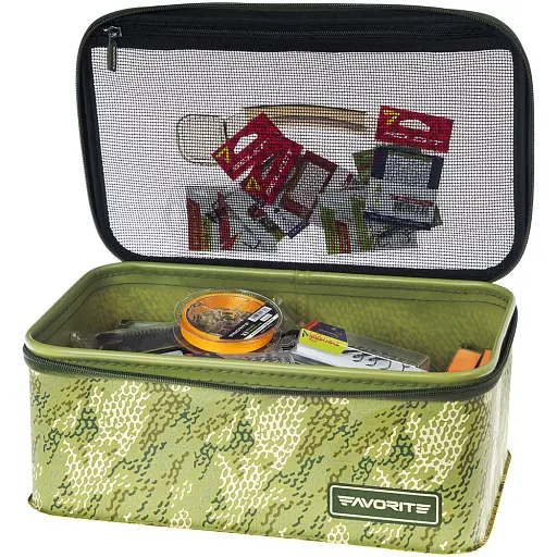Коробка Favorite Eva Tackle Box TCLB-L 335x205x130mm Khaki - фото 6