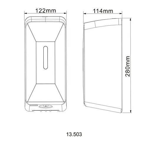Диспенсер для жидкого мыла Hotec сенсорный 13.503 ABS White  - фото 3