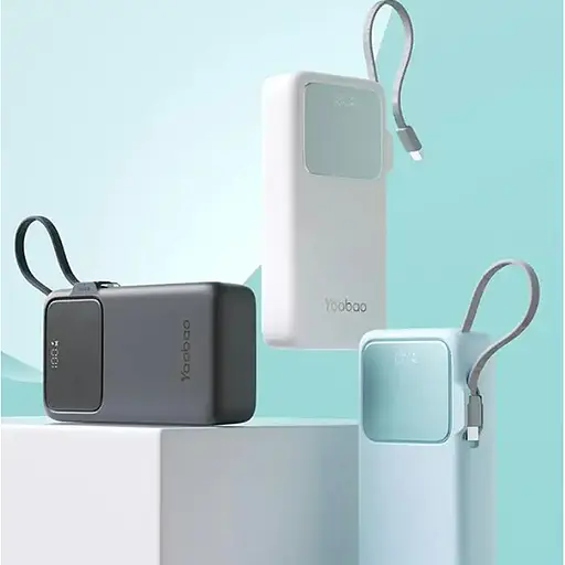 Повербанк Yoobao на 20000 мАг з кабелем та швидкою зарядкою 22,5W Q22 PD+QC Білий - фото 7