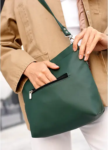 Сумка женская Sambag Rose зеленая 27 х 25 х 5 см (94380007) - фото 6