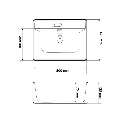 Умивальник VBI Bitonto white накладний підвісний VBI-015700, Білий - фото 2