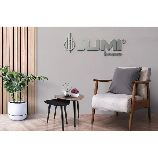 Комплект журнальных столиков Jumi Sinsey коричнево-черный - фото 3