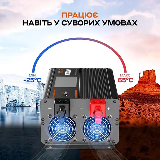 Автономный однофазный инвертор 1kW/12V LiTime L12V1KW-EN-D (44-00526) - фото 8