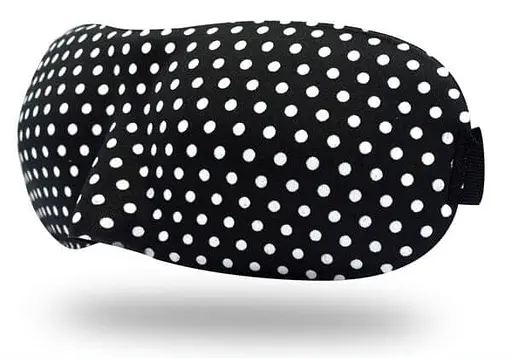 Окуляри для сну 3D чорні в горошок, 2шт. (921-02-2p)