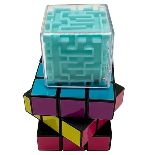 Набор головоломок 2 в 1 "Лабиринт-Кубик" Bambi IGR119, размер 4х4 - фото 2