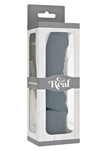 Вібратор Get Real Mini Classic G-spot 18.2 см (чорний) - фото 4