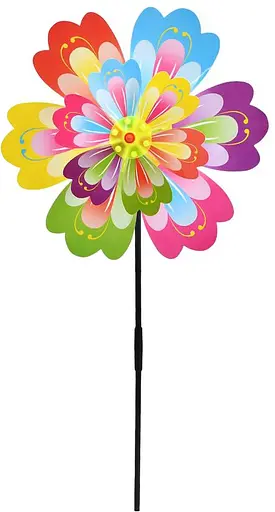 Ветряной цветок, диаметр 31 см, палочка 52 см, 32x31x3 см (В ассортименте)