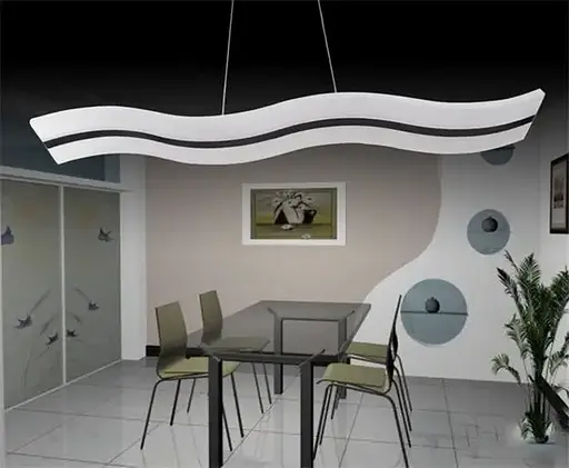 Світлодіодна люстра Хвиля PJ810 100х10см (Біла) - фото 2