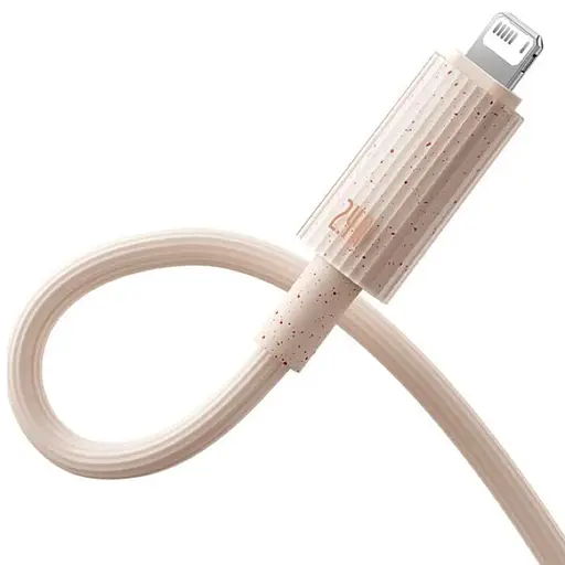Кабель Baseus Habitat Series Fast Charging Cable USB to iP 2.4A 2m Wheat Pink - фото 5